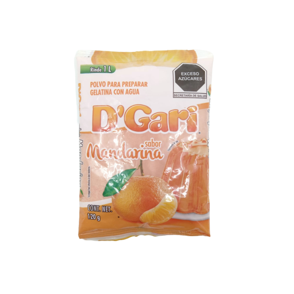 GELATINA D´GARI SABOR MANDARINA 50X120GRS