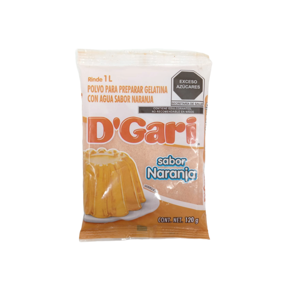 GELATINA D´GARI SABOR NARANJA 50X120GRS