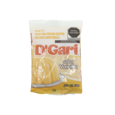 GELATINA D´GARI SABOR VAINILLA 50X120GRS