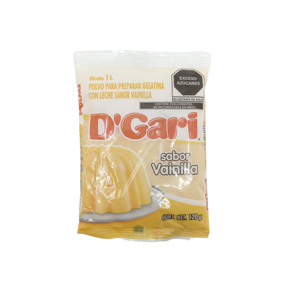 GELATINA D´GARI SABOR VAINILLA 50X120GRS