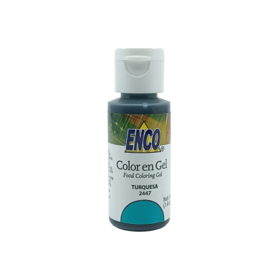 COLOR TURQUESA EN GEL 40G ENCO