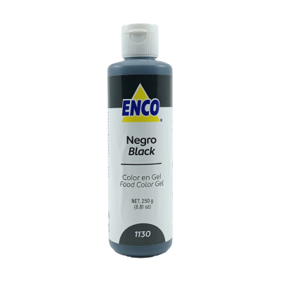 COLOR NEGRO EN GEL 250GR ENCO