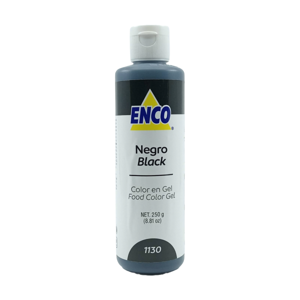 COLOR NEGRO EN GEL 250GR ENCO