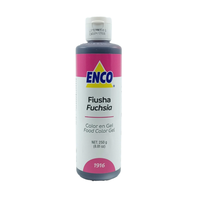 COLOR ROSA FIUSHA EN GEL 250GRS ENCO