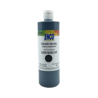 COLOR SUPER NEGRO EN GEL 500GR ENCO