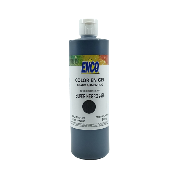 COLOR SUPER NEGRO EN GEL 500GR ENCO