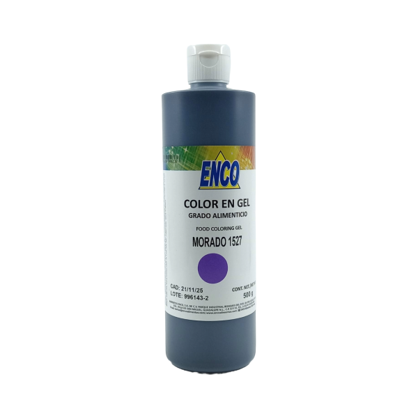 COLOR MORADO EN GEL 500GR ENCO