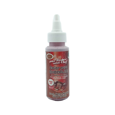 COLO P/CHOCO ROJO METAL MANT CACAO 55GR BAKER