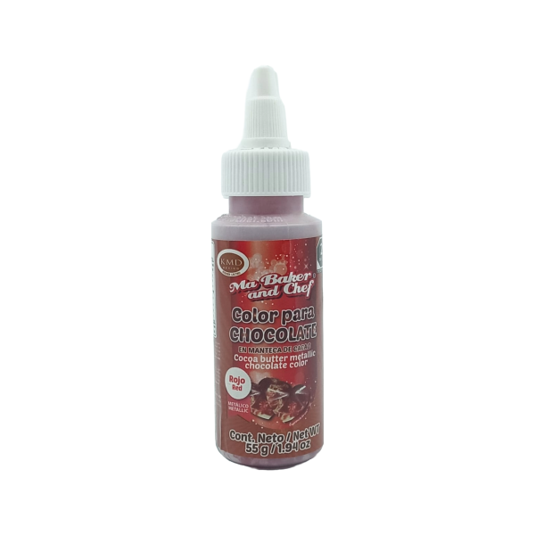 COLO P/CHOCO ROJO METAL MANT CACAO 55GR BAKER