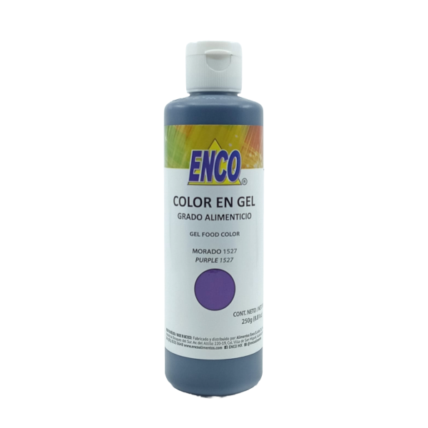 COLORANTE MORADO EN GEL 250GRS ENCO