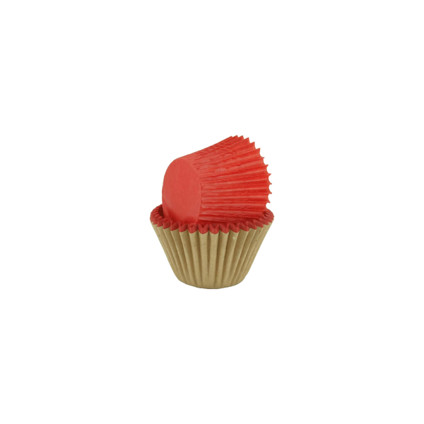 CAPACILLO MUFFIN ROJO 25PQ NO.74CORR