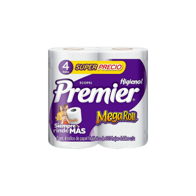 HIGIENICO PREMIER 400 HOJAS 12PQ