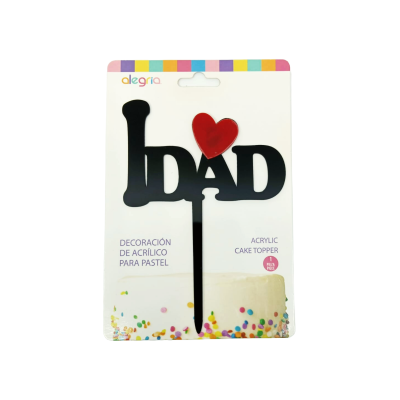 DECO ACRIL I LOVE DAD NEGRO CTP000803