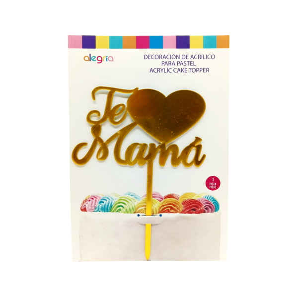 DECO ACRIL TE AMO MAMA DOR CORA CTP000614