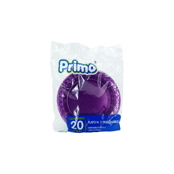 PLATO NUM 2 MORADO NEON CJ50PQ (PQ20PZ) PRIMO