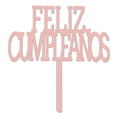 DECO FELIZ CUMPLEAÑOS ROSA PASTEL CTP000784