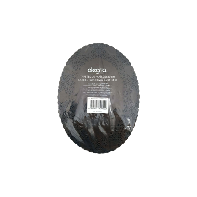 BLONDA OVAL 22X30 NEGRA PPR000566 100PZ