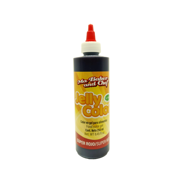 COLOR JELLY SUPER ROJO 250ML BAKER