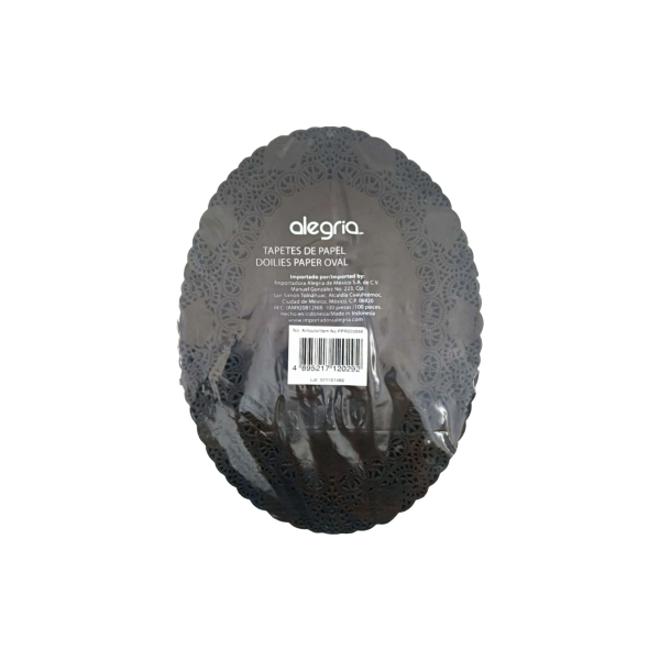 BLONDA OVAL 26X35 NEGRA PPR000567 100PZ