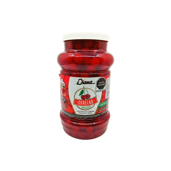 CEREZA DIANA ROJA CON TALLO 4/3.400KG