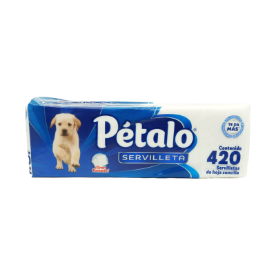 SERVILLETA PETALO BLANCA 12PQ 420PZ