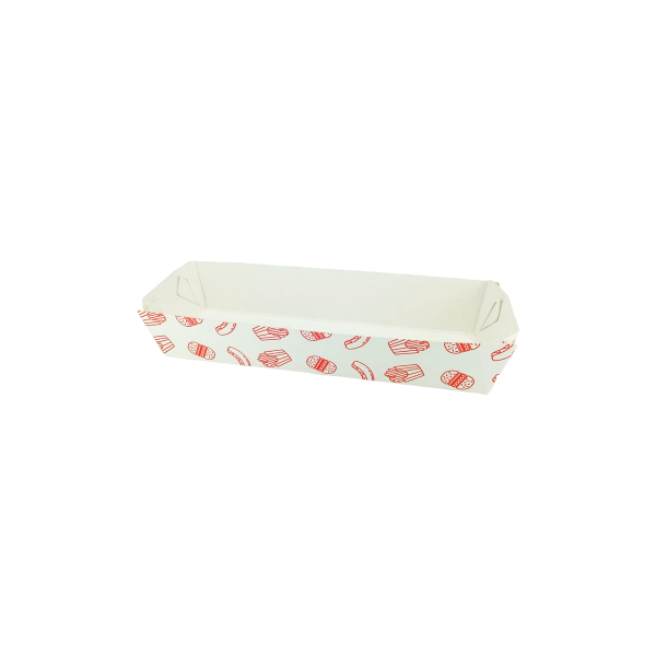 CONTENEDOR HOT DOG 18X3.5X5.5 PQ100PZ