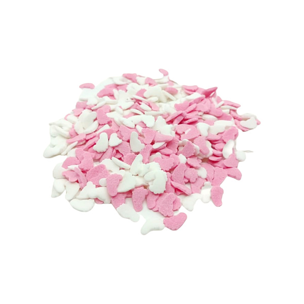 CONFETI PIE DE BEBE ROSA-BLANCO 1KG OTS000265