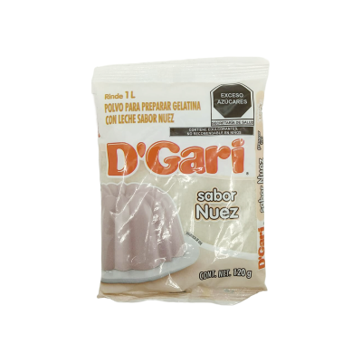 GELATINA D´GARI SABOR NUEZ 50X120GRS