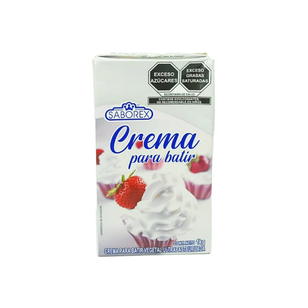 CREMA P/BATIR SABOREX CJ12X1LT NATURA