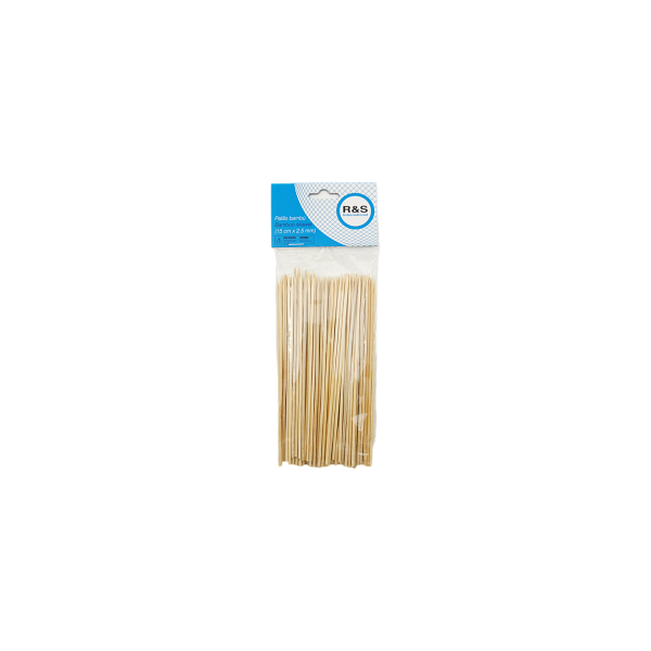 PALILLO BAMBU 15 CM 3MM 52-507