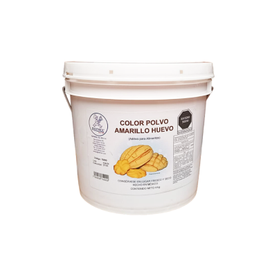 COLOR POLVO AMARILLO HUEVO CUB4KG RAFMEX