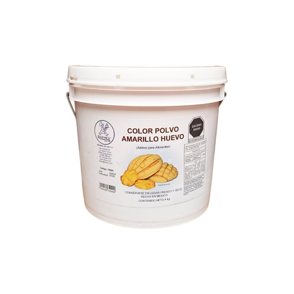 COLOR POLVO AMARILLO HUEVO CUB4KG RAFMEX