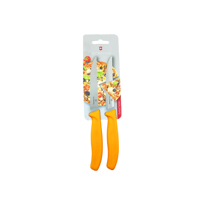 CUCHILLO PIZZA, NARANJA, DENTADO, 2 PZ 6.7936.12L9B VIC