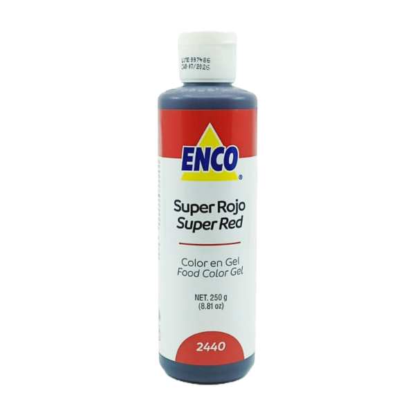 COLOR SUPER ROJO EN GEL 250GR -2440  ENC