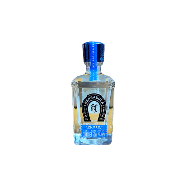 BOTELLA MINI HERRADURA PLATA TEQUILA