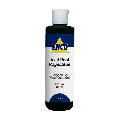 COLOR AZUL REAL EN GEL 250GRS ENCO