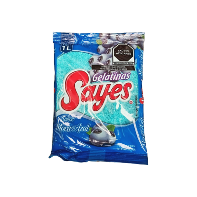 GELATINA SAYES SABOR MORA AZUL 50/120GRS