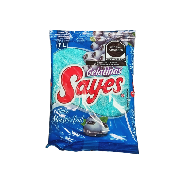 GELATINA SAYES SABOR MORA AZUL 50/120GRS