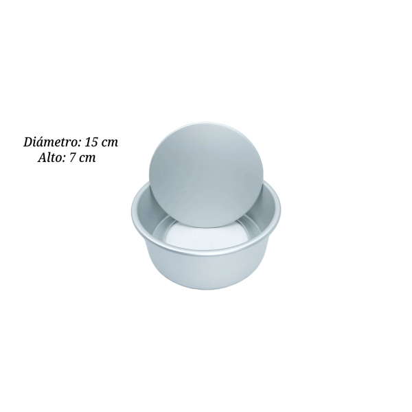 MOLDE ALUM DESMONTABLE REDONDO 15X7CM PAN000142