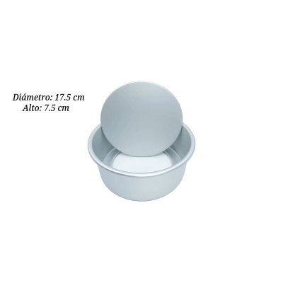 MOLDE ALUM DESMONTABLE REDONDO 17.5X7.5CM PAN000143