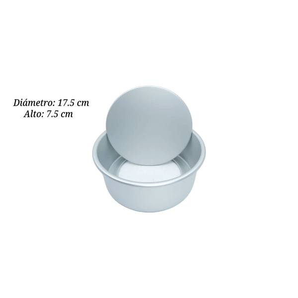 MOLDE ALUM DESMONTABLE REDONDO 17.5X7.5CM PAN000143