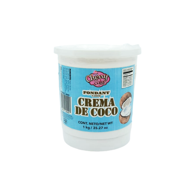 FONDANT CREMA DE COCO BLANCO 1KG CHERRY