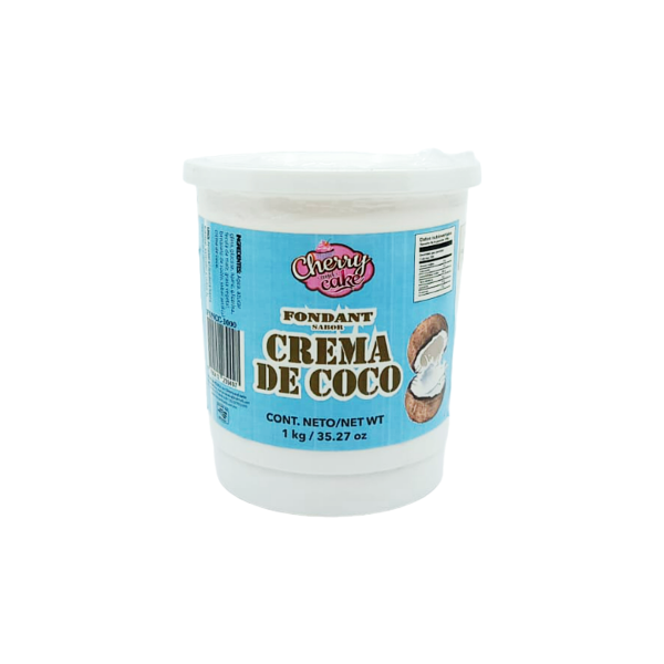 FONDANT CREMA DE COCO BLANCO 1KG CHERRY