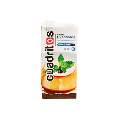 LECHE EVAPORADA CUADRITOS 1LT CJ12PZ