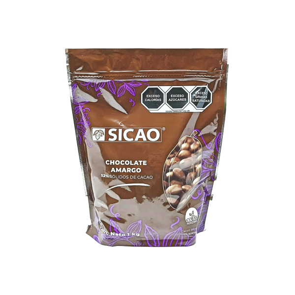 CHOCOLATE SICAO AMARGO 52% 1KG CHDWA7102301 CHD