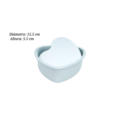 MOLDE ALUM CORAZON DESMONTABLE 15.5X5.5CM PAN000156