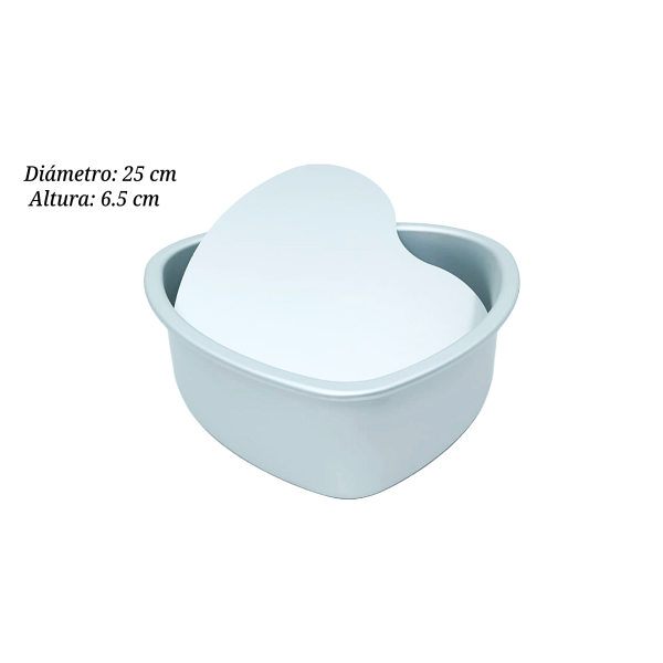 MOLDE ALUM CORAZON DESMONTABLE 25X6.5CM PAN000158