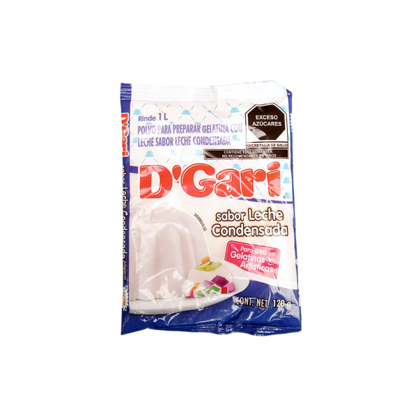 GELATINA D´GARI LECHE CONDENSADA 50PZ/120GR