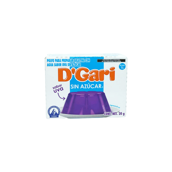 GELATINA DGARY UVA SIN AZUCAR 24/20G