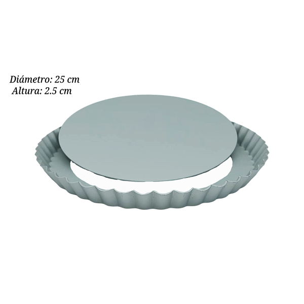 MOLDE ALUM TARTA DESMONTABLE 25X2.5 CM PAN000162